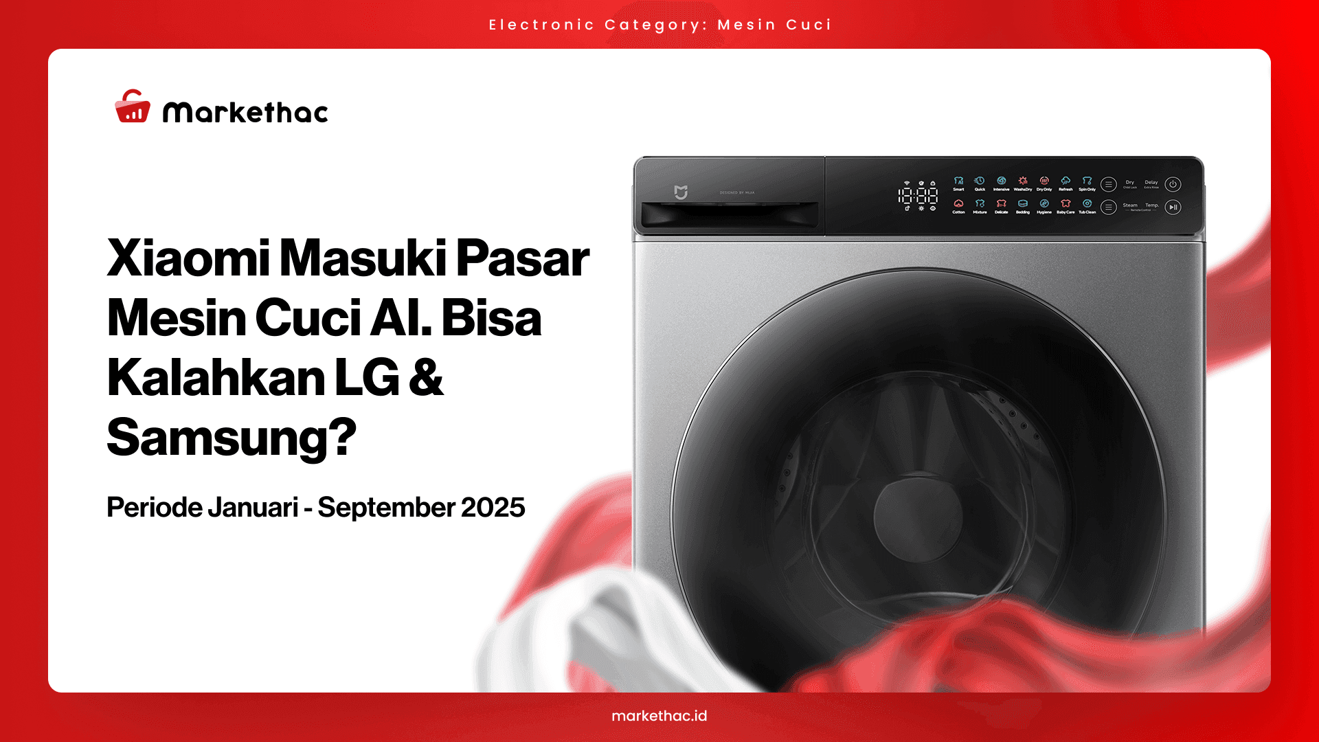 Xiaomi Debut di Pasar Mesin Cuci AI, Bisakah Rebut Tahta Pemain Lama?