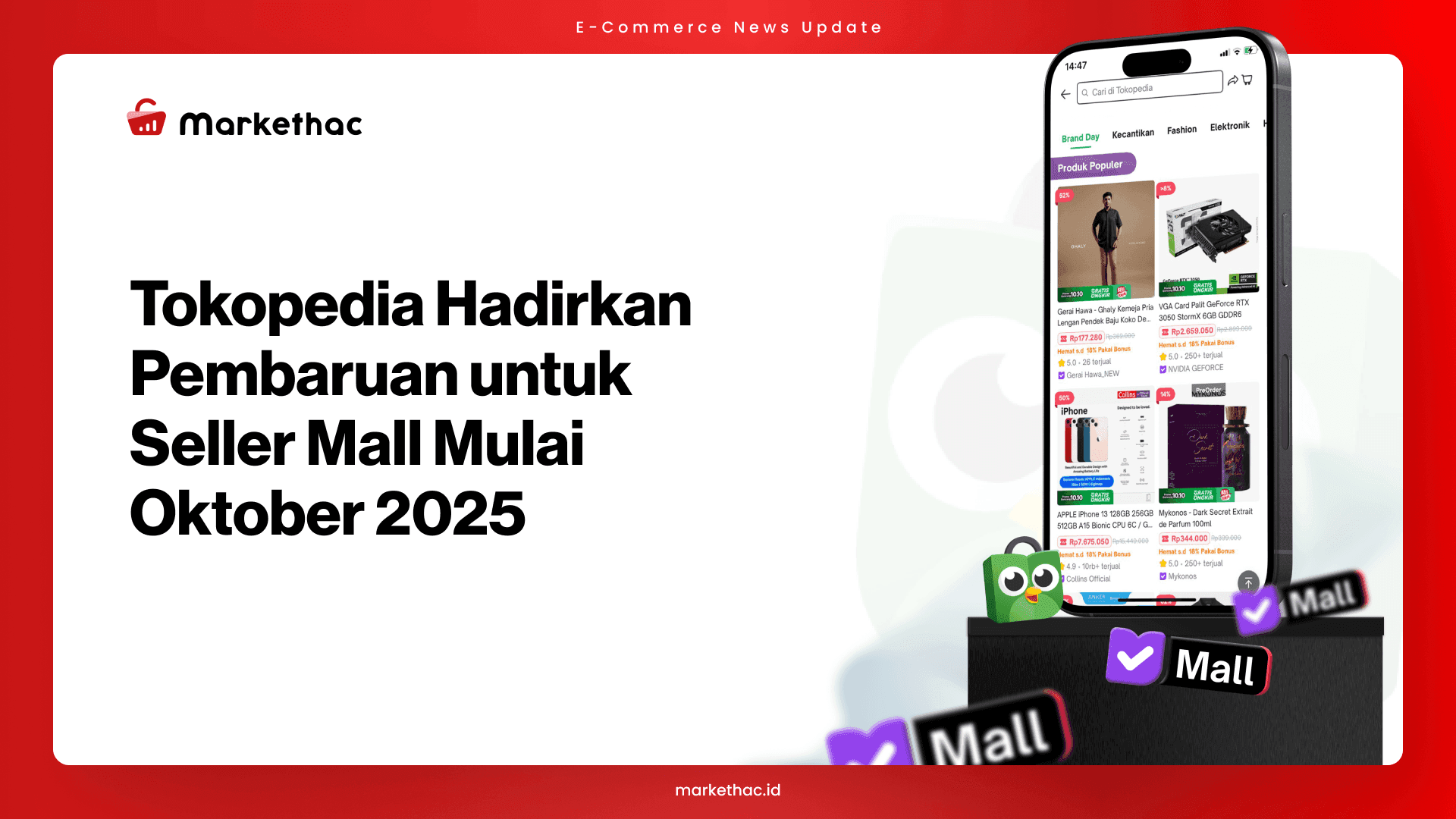 Komisi Tokopedia Naik, Tarif Seller Mall Disesuaikan untuk Imbangi Fitur Baru