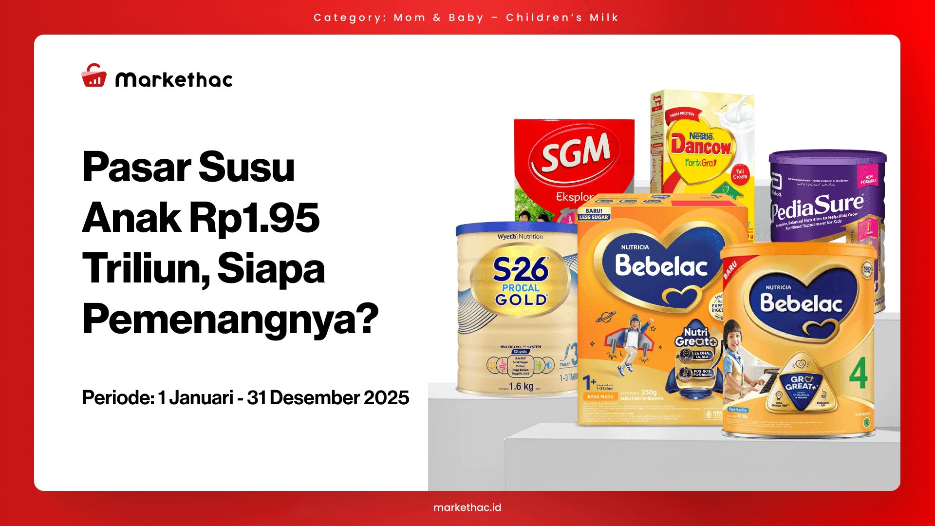 Bebelac Unggul Tipis di Tengah Sengitnya Kompetisi Susu Anak
