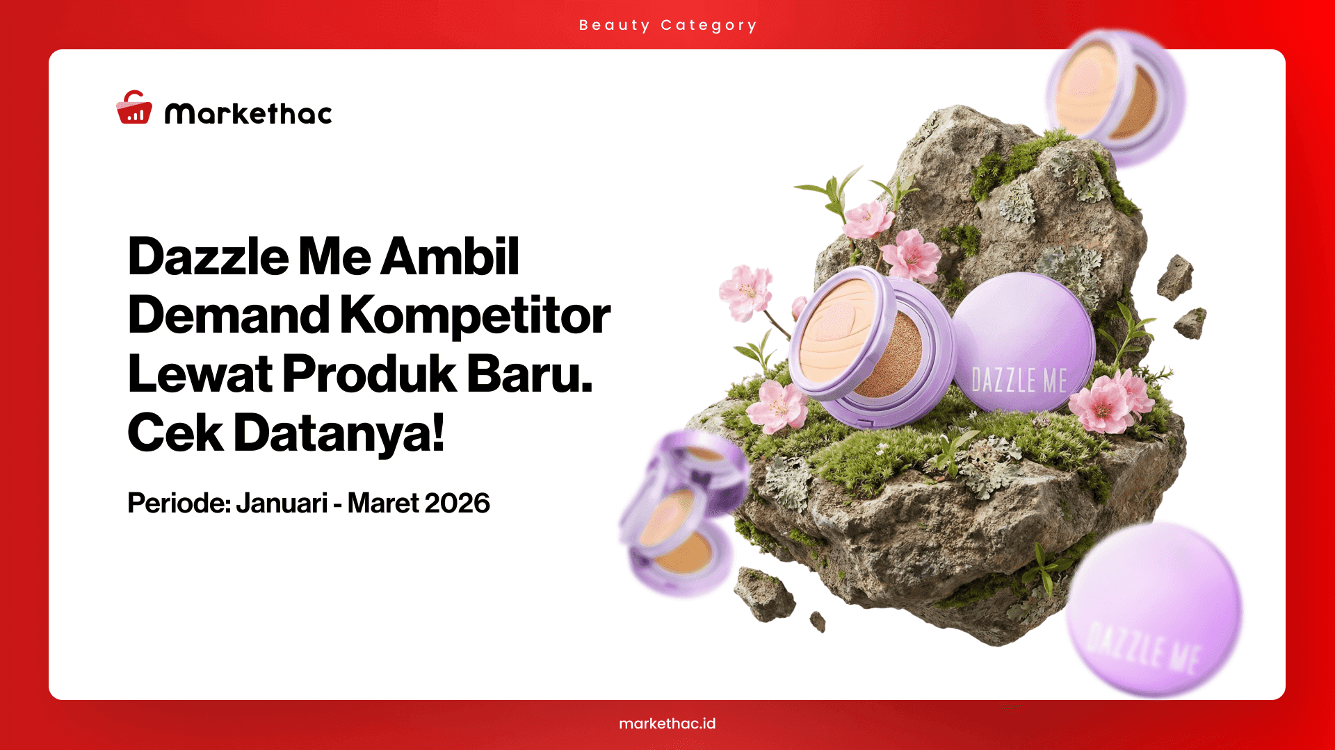 Launch Cushion 4 in 1, Dazzle Me Gebrak Pasar Cushion