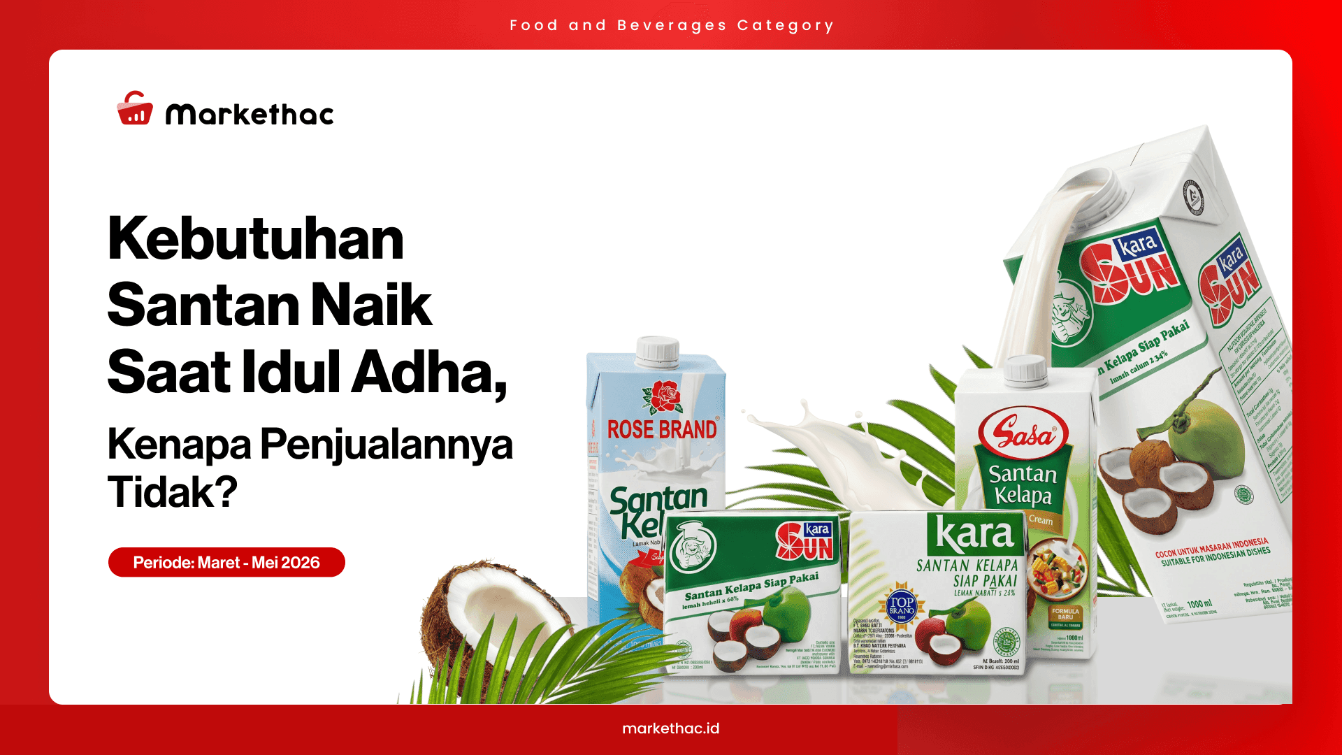 Penjualan Santan Instan Saat Idul Adha Ternyata Tak Sesuai Ekspektasi